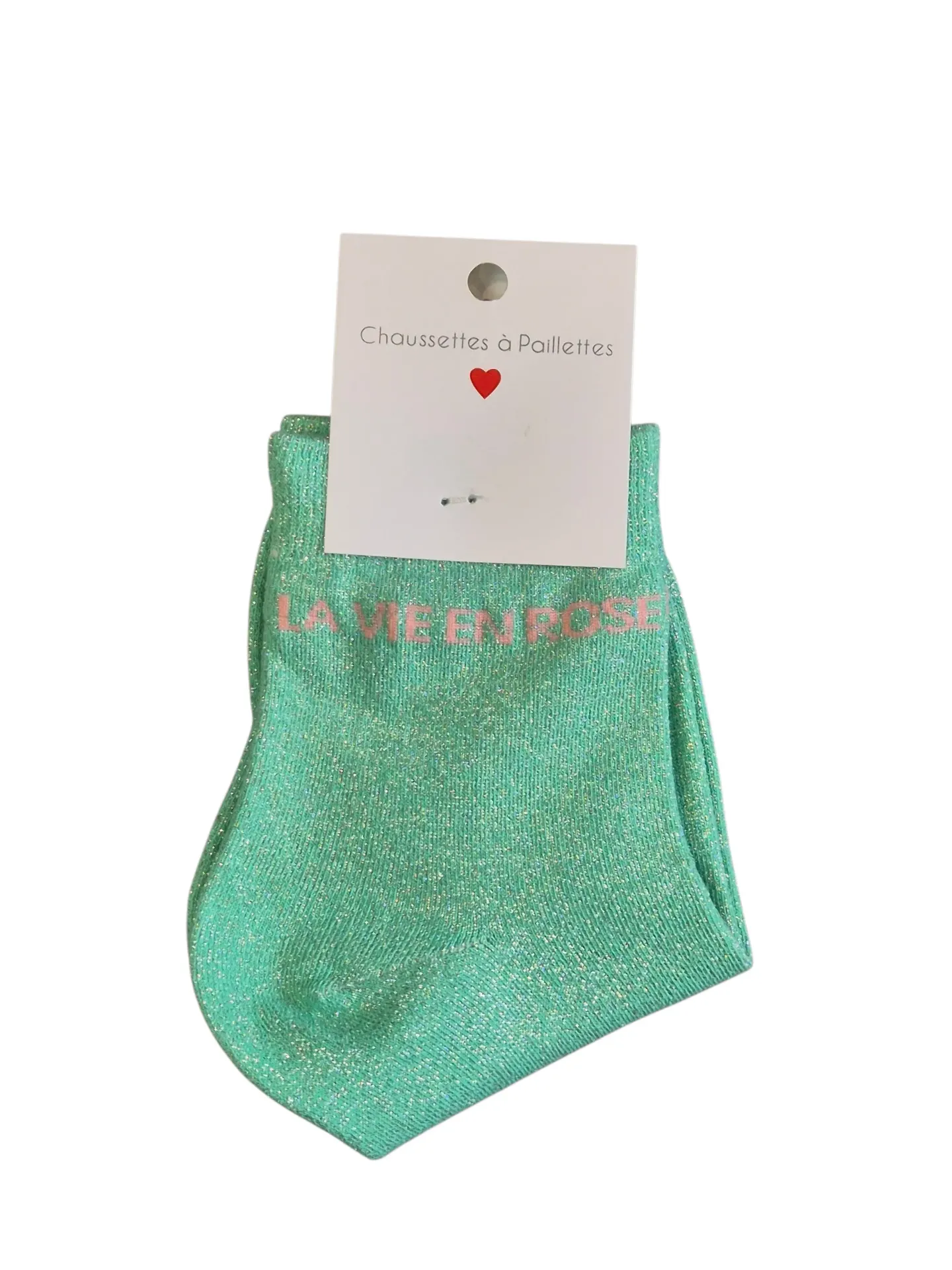 Chaussette LA VIE EN ROSE