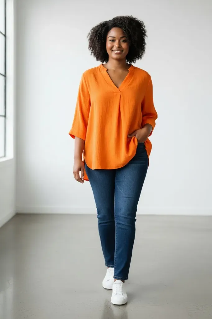 Blouse manches 3/4 SUN