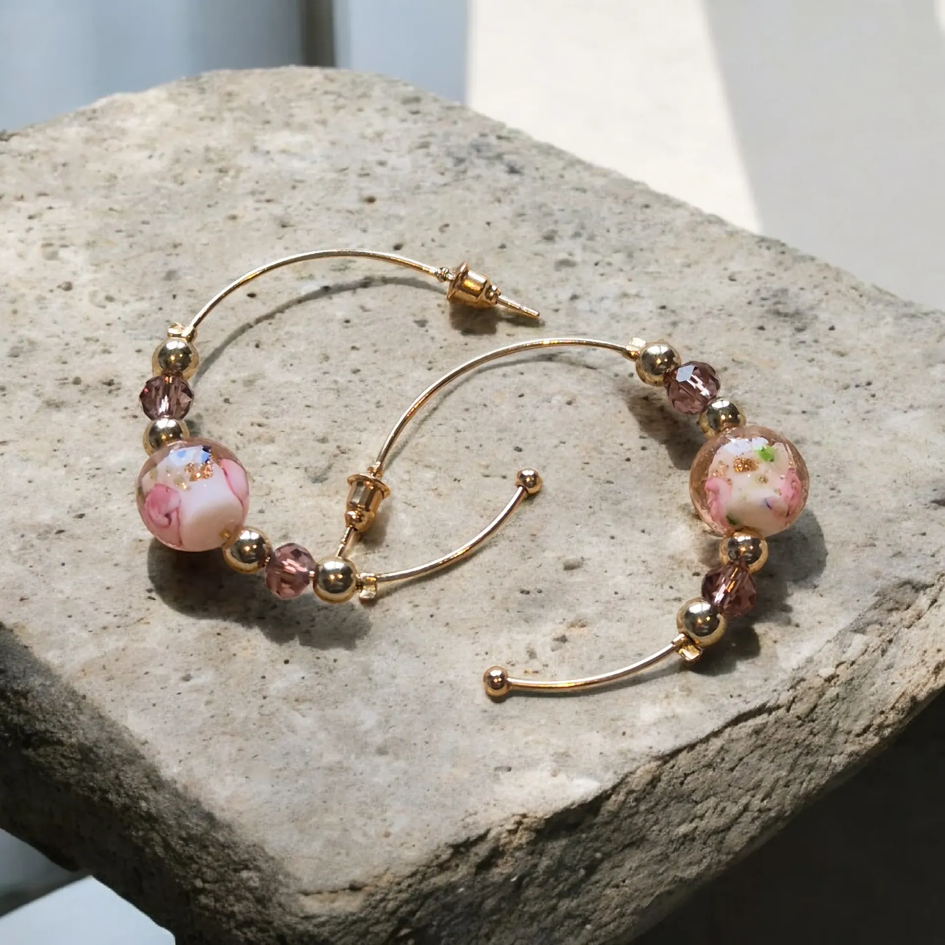 Boucles d'oreilles ROSE