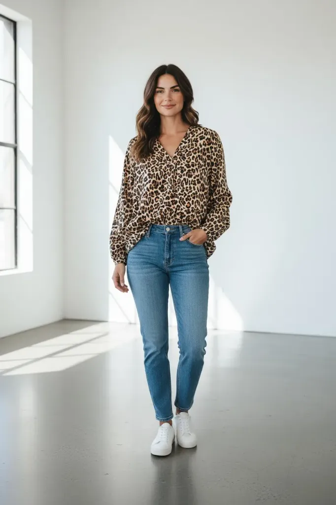 Blouse léopard AMBRE